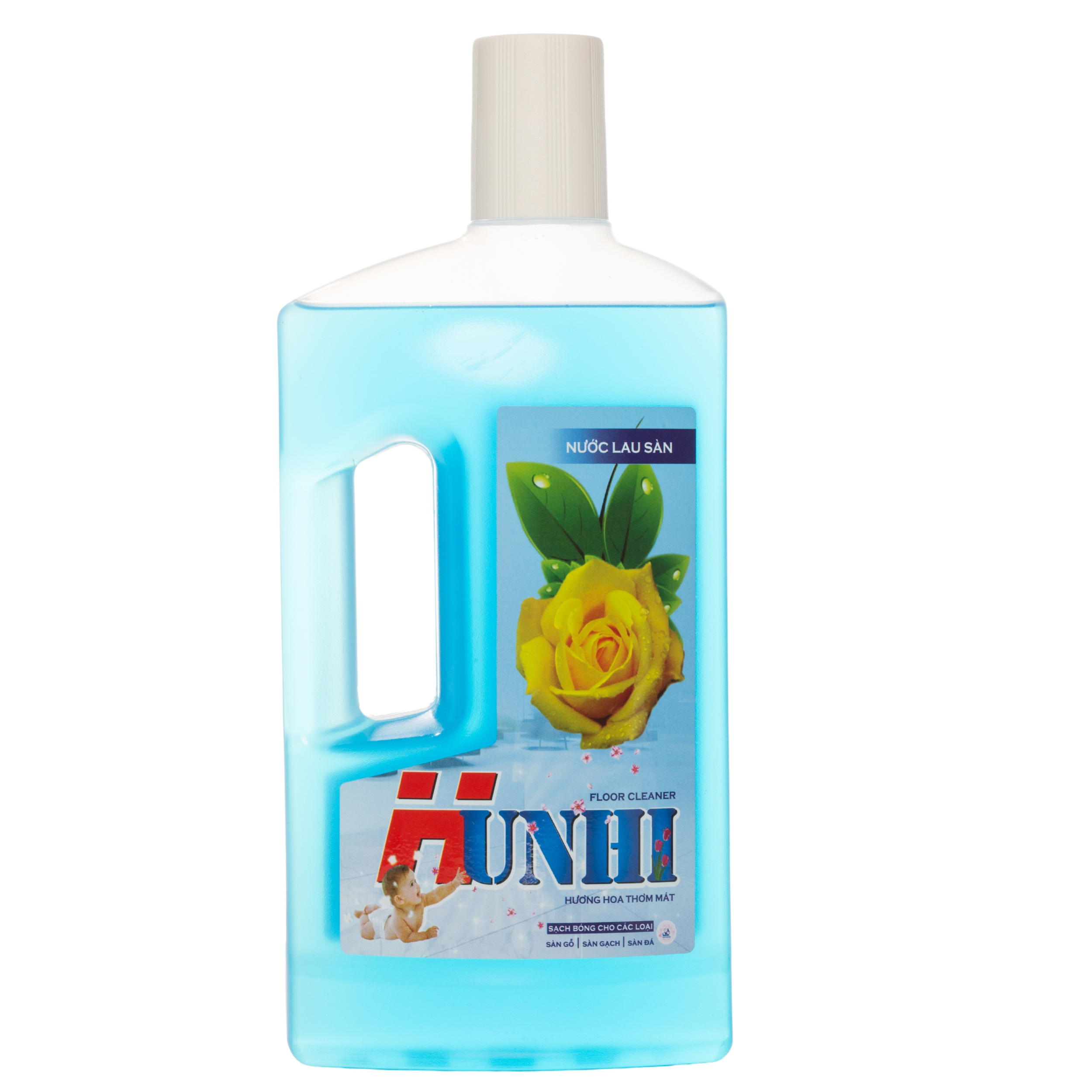 Nước lau sàn can 1 lít mặt trước
